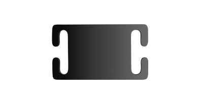 Black Stainless steel Slider Dog Tag Black Stainless steel Slider Dog Tag