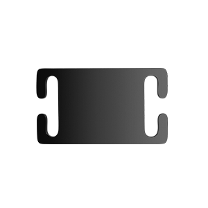 Black Stainless steel Slider Dog Tag