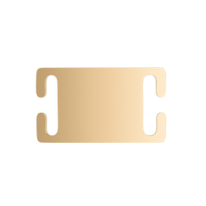 Gold Stainless steel Slider Dog Tag