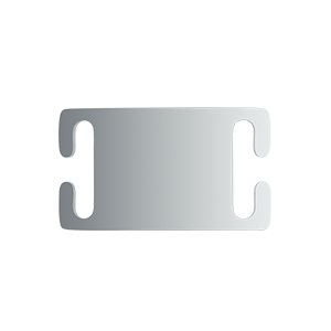 Silver Stainless steel Slider Dog Tag