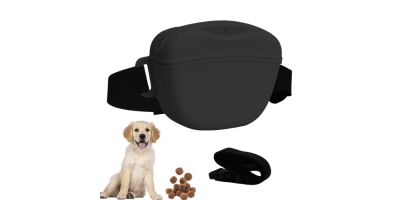 Non-Toxic Silicone Dog Treat Bag - Portable...