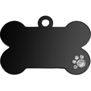 Luxury Bone Black Dog Tag
