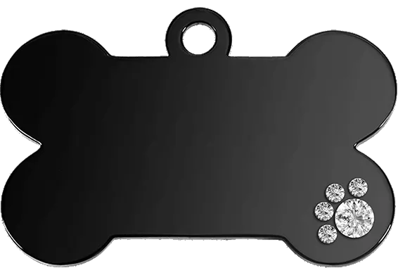 copy of Bone Black Dog Tag