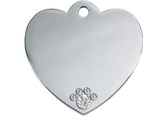 copy of Heart Silver Dog Tag